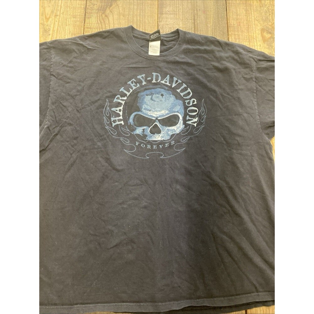 Harley Davidson Forever Skull T Shirt 3XL Biker Graphic Tee